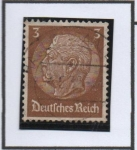 Stamps Germany -  Pres. Von Hindenburg