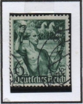 Stamps Germany -  Joven que lleva Antorcha