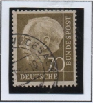 Stamps Germany -  pres. Theodor Heuss