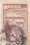 Stamps Brazil -  Censo de 1950