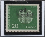 Stamps Germany -  Europa 1970