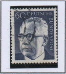 Stamps Germany -  Pres, Gustav Heinemann