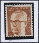 Stamps Germany -  Pres, Gustav Heinemann