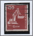 Stamps Germany -  Excavadora