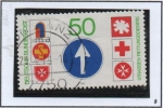 Stamps Germany -  Enblemas d' carreteras y rescate