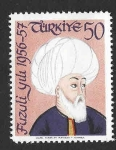 Sellos de Asia - Turqu�a -  1258 - Mehmet Sulaymān Fuzūlī 