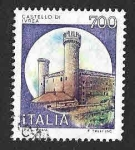 Stamps Italy -  1428 - Castillo de Ivrea