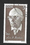 Stamps Germany -  1270 - Johannes Robert Becher (DDR)