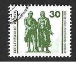 Stamps Germany -  2833 - Monumento a Goethe-Schiller (DDR)