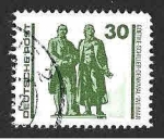 Stamps Germany -  2833 - Monumento a Goethe-Schiller (DDR)