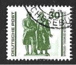 Stamps Germany -  2833 - Monumento a Goethe-Schiller (DDR)