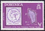 Sellos de America - Dominica -  Centenario primer sello Dominica