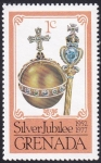 Stamps : America : Grenada :  25 Aniv. Coronación Isabel II