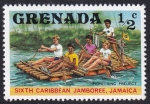 Stamps : America : Grenada :  Rafting Scouts