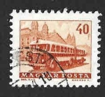 Stamps Hungary -  1510 - Autobús