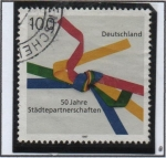 Stamps Germany -  Ciudades Hermanas Movimiento