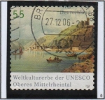 Sellos de Europa - Alemania -  Valle d' Rin UNESCO
