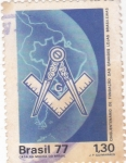 Stamps Brazil -  50 Aniversario. de Fundación de las Grandes Logias en Brasi