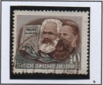 Stamps Germany -  Marx y Engels