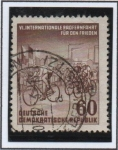 Stamps Germany -  Carrera d' Bicicletas