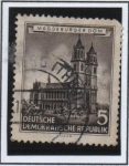 Stamps Germany -  Catedral d' Magdeburgo