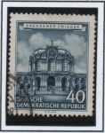 Stamps Germany -  Zwinger en Dresde