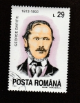 Stamps Romania -  Georgw Baritu