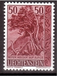 Stamps Liechtenstein -  serie- Árboles- Sauco rojo