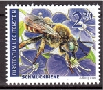 Stamps Europe - Liechtenstein -  serie- Abejas silvestres