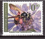 Stamps : Europe : Liechtenstein :  serie- Abejas silvestres