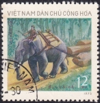 Sellos de Asia - Vietnam -  Elefante asiático