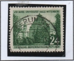 Stamps Germany -  Universidad d' Halle