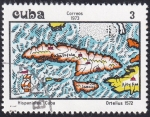 Sellos de America - Cuba -  Mapa Hispaniolae