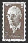 Stamps Germany -  1270 - Johannes Robert Becher (DDR)
