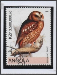Sellos de Africa - Angola -  Aves: Tawny Owl Gould