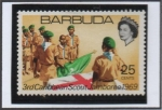 Stamps Antigua and Barbuda -  Boy Scoul: acampada