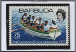 Stamps : America : Antigua_and_Barbuda :  Boy Scoul: Rowing