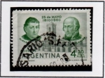 Stamps Argentina -  Manuel Alverti y Miguel Azcuenaga