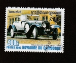Stamps Cambodia -  Auto Rolls Royce modelo Silver Ghost 1909