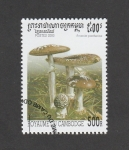 Stamps Cambodia -  Amanita pantherina