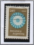 Stamps Argentina -  Bandera d' circulo