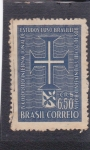 Sellos de America - Brasil -  Cruz Lusignan y Armas de Salvador, Bahia