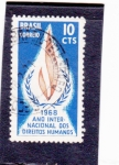Stamps Brazil -  Año Internacional de los Derechos Humanos