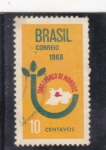 Stamps Brazil -  Mapa de Zona Franca