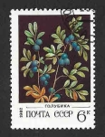 Stamps Russia -  5024 - Arbusto de Arándanos