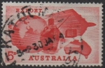 Stamps Australia -  Glovo, Barco y mapa d' Australia