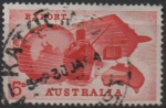 Sellos del Mundo : Oceania : Australia : Glovo, Barco y mapa d' Australia