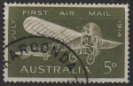 Stamps Australia -  Avión Bleriot 60 1914