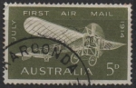 Sellos de Oceania - Australia -  Avión Bleriot 60 1914