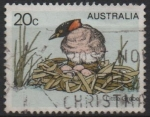 Stamps Australia -  pajaros: Zampullin Chico